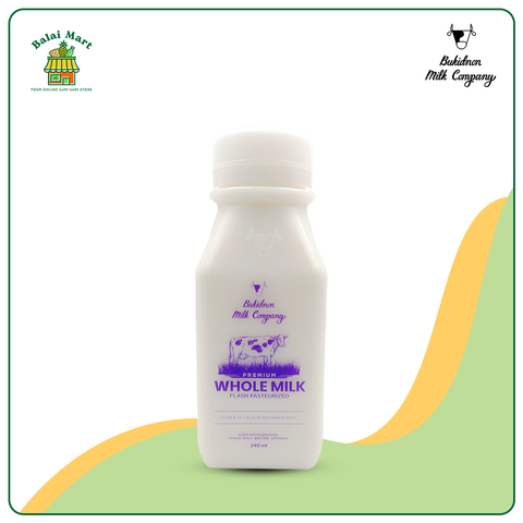 Bukidnon Milk Company Premium Whole Milk 240ml