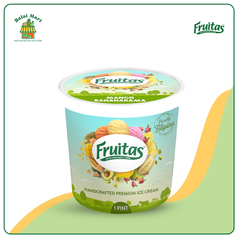 Fruitas Premium Mango Bananarama Ice Cream 1 Pint