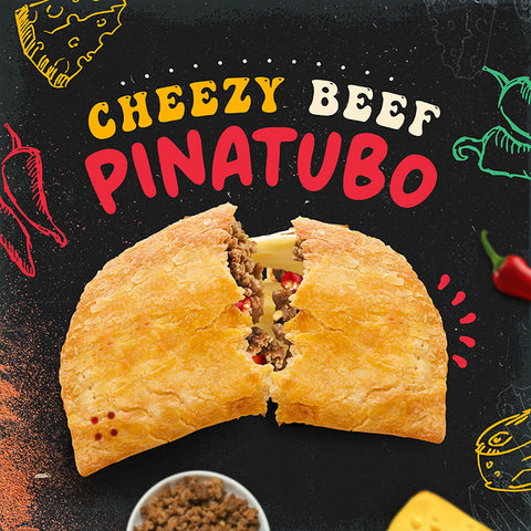 Jamaican Pattie Baked Cheezy Beef Pinatubo Box of 10