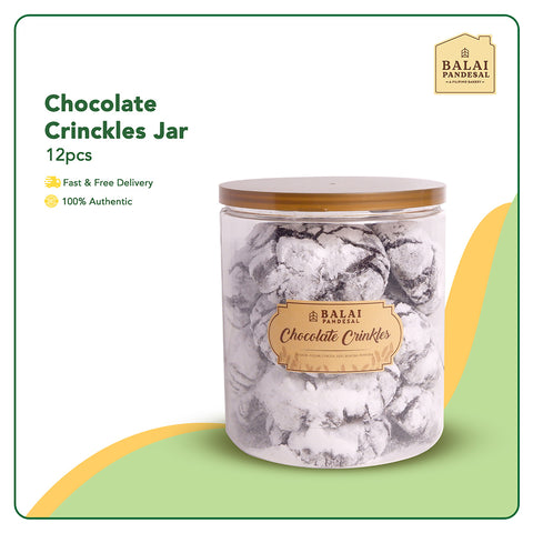 Balai Pandesal Chocolate Crinkles Jar 12pcs