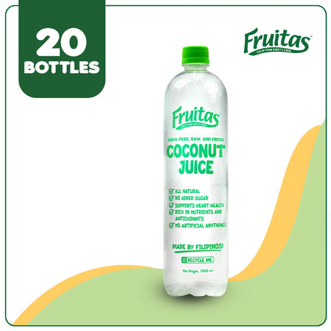 Fruitas Coconut Juice 1L (20 bottles)