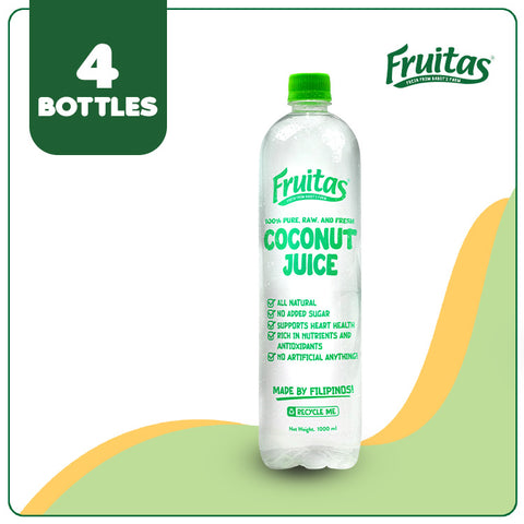 Fruitas Coconut Juice 1L (4 bottles)