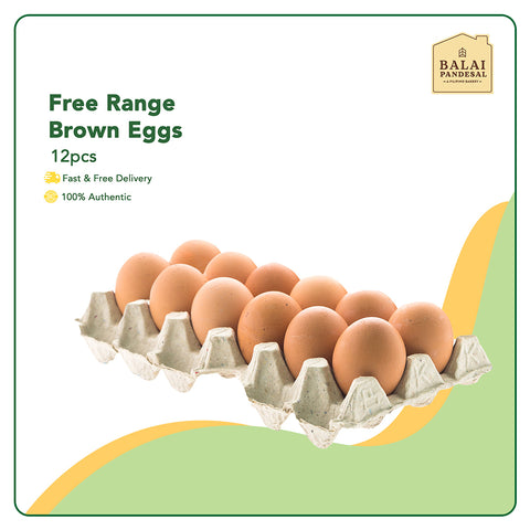 Balai Pandesal Free Range Brown Eggs 12pcs