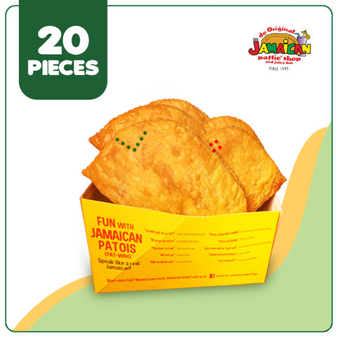 Jamaican Pattie Cooked (2 Boxes - 20 pcs)