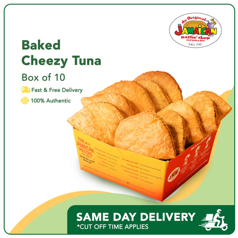 Jamaican Pattie Baked Cheezy Tuna Box of 10