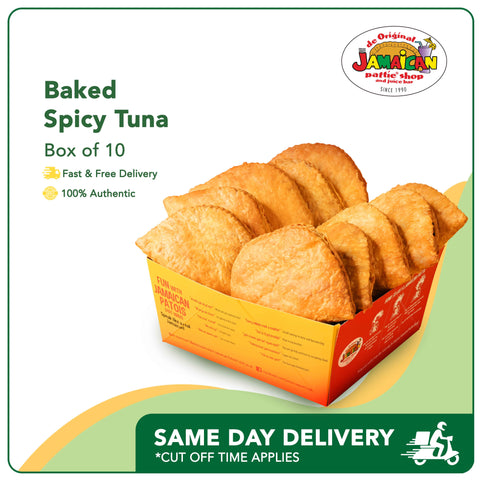 Jamaican Pattie Baked Spicy Tuna Box of 10