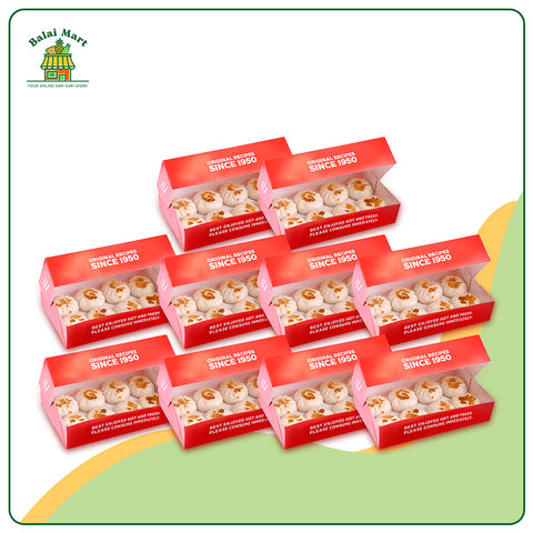 Ling Nam Fried Siopao Box of 8                (10 Boxes-80pcs)