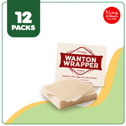 Ling Nam Frozen Wanton Wrapper Large (12 packs)