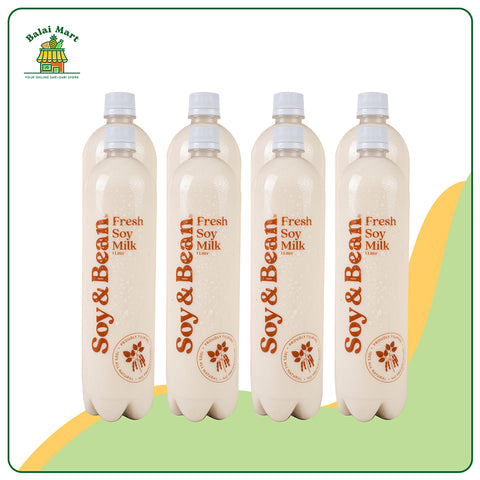 Soy & Bean Classic - Unsweetened Soy Milk 1L Set of 8