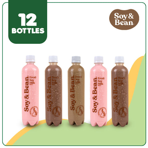 Soy & Bean Flavored Soy Milk (12 bottles)