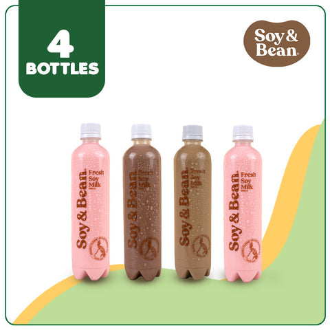 Soy & Bean Flavored Soy Milk (4 bottles)