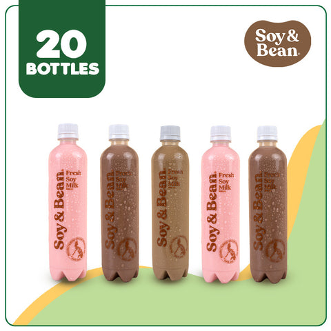 Soy & Bean Flavored Soy Milk (20 bottles)