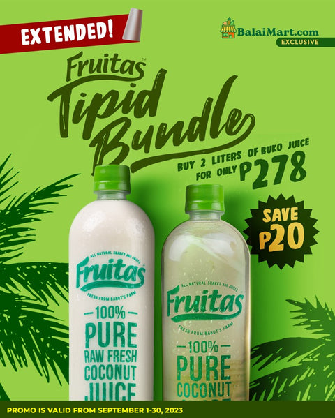 Tipid Bundle Promo: Get two 1 Liter Fruitas Buko Juice for ONLY P278!
