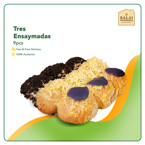 Balai Pandesal Tres Ensaymadas 9pcs