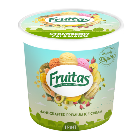 Fruitas Premium Strawberry Calamansi Ice Cream 1 Pint